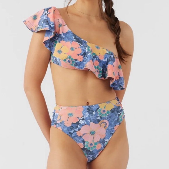 O’Niel Mission Beach one shoulder top & Long Beach high waist Cheeky size XXL - Picture 5 of 14